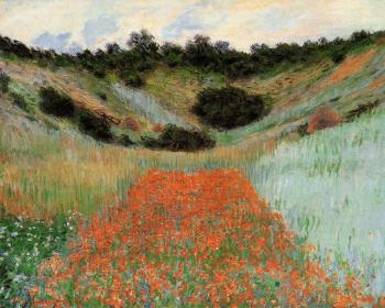 尅勞德 莫奈 Poppy Field in a Hollow near Giverny